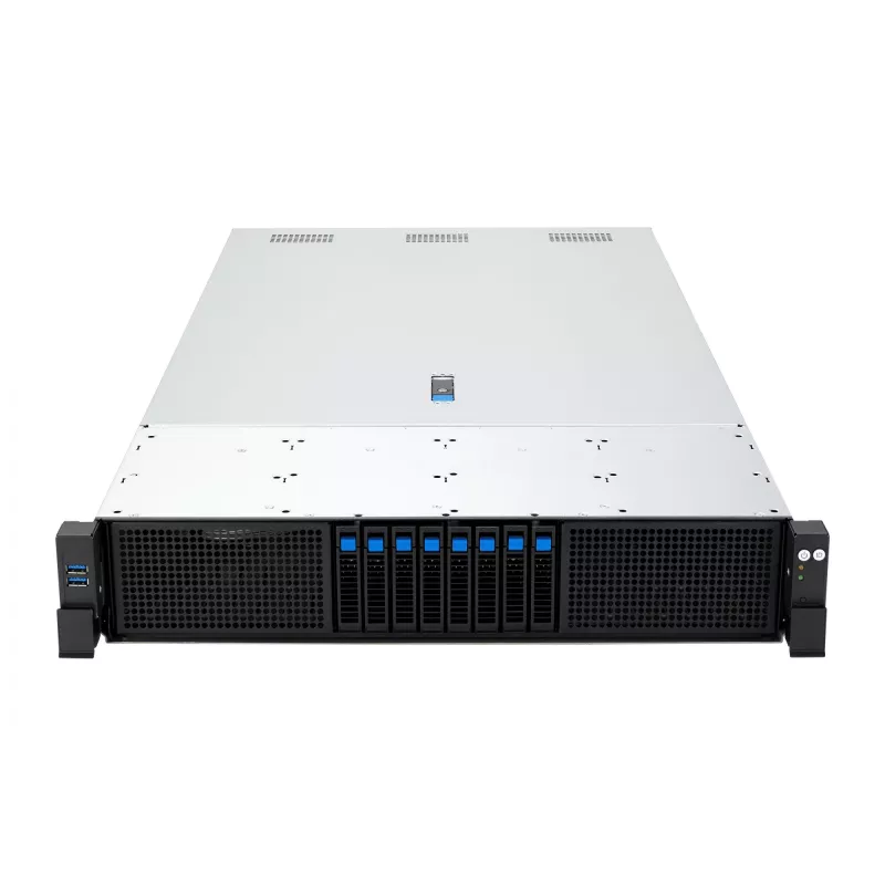 ASUS RS720A-E13-RS8U Socket SP5 Rack (2U) Melns, Sudrabs