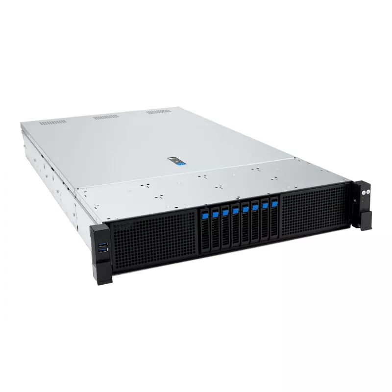 ASUS RS720A-E13-RS8U Socket SP5 Rack (2U) Melns, Sudrabs