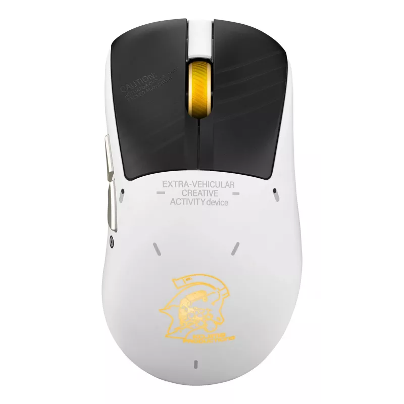 Spēļu pele ASUS ROG Keris II Origin-KJP, labā roka, optiskā 42 000 DPI, RF bezvadu + Bluetooth + USB-A, 6 pogas, daudzkrāsaina