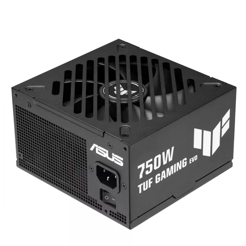 Barošanas bloks ASUS TUF Gaming 750G EVO — 750 W, ATX, 80 PLUS Gold, 20+4-pin, melns