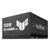 Barošanas bloks ASUS TUF Gaming 750G EVO — 750 W, ATX, 80 PLUS Gold, 20+4-pin, melns