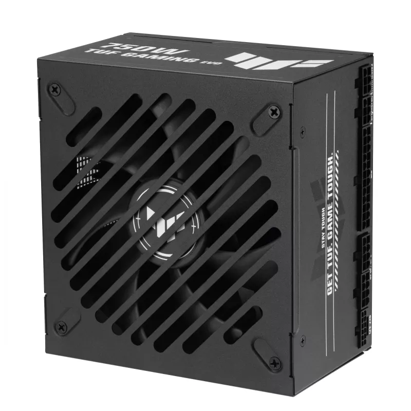 Barošanas bloks ASUS TUF Gaming 750G EVO — 750 W, ATX, 80 PLUS Gold, 20+4-pin, melns