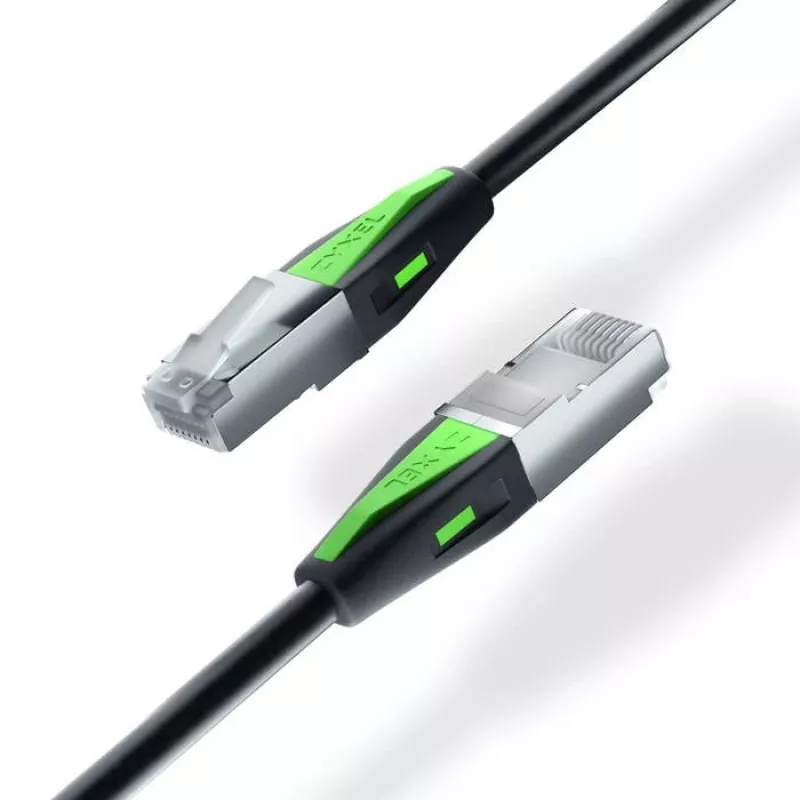 Tīkla kabelis Zyxel ACCESSORY-ZZ0109F Cat6a RJ-45–RJ-45 Melns 0,18 m