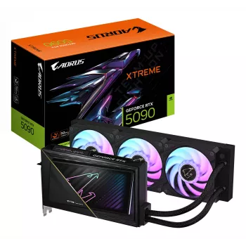 GIGABYTE AORUS GeForce RTX 5090 XTREME WATERFORCE 32G Videokarte - 32GB GDDR7, 512 bitu, PCI-E 5.0, 2655MHz, 3 x DP 2.1a, 1 x HDMI 2.1b, NVIDIA DLSS 4, GV-N5090AORUSX W-32GD
