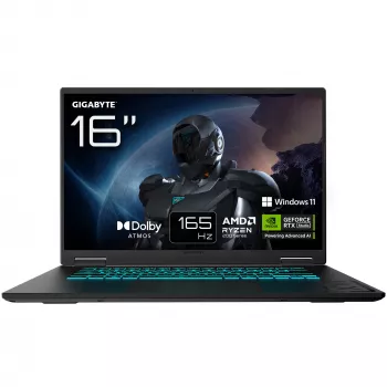 Portatīvais dators GIGABYTE GAMING A16 3VHK3DE894SH 16 collu AMD Ryzen 7 260 16GB 1TB NVIDIA GeForce RTX 5060 Windows 11 Home