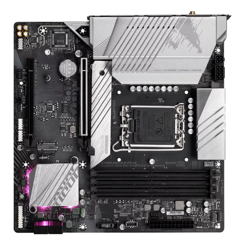GIGABYTE B760M AORUS ELITE AX Mātesplate