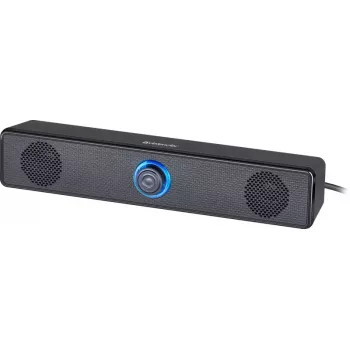 Pārnēsājams skaļrunis DEFENDER Z2 Black, vadu USB, 6W RMS, SNR 70 dB, 80–18000 Hz, kuba dizains
