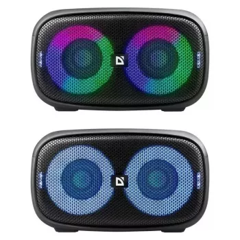 Defender Q5 portatīvais Bluetooth skaļrunis, stereo, 20W, LED apgaismojums, FM radio, TWS