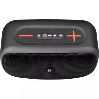 Defender Q5 portatīvais Bluetooth skaļrunis, stereo, 20W, LED apgaismojums, FM radio, TWS