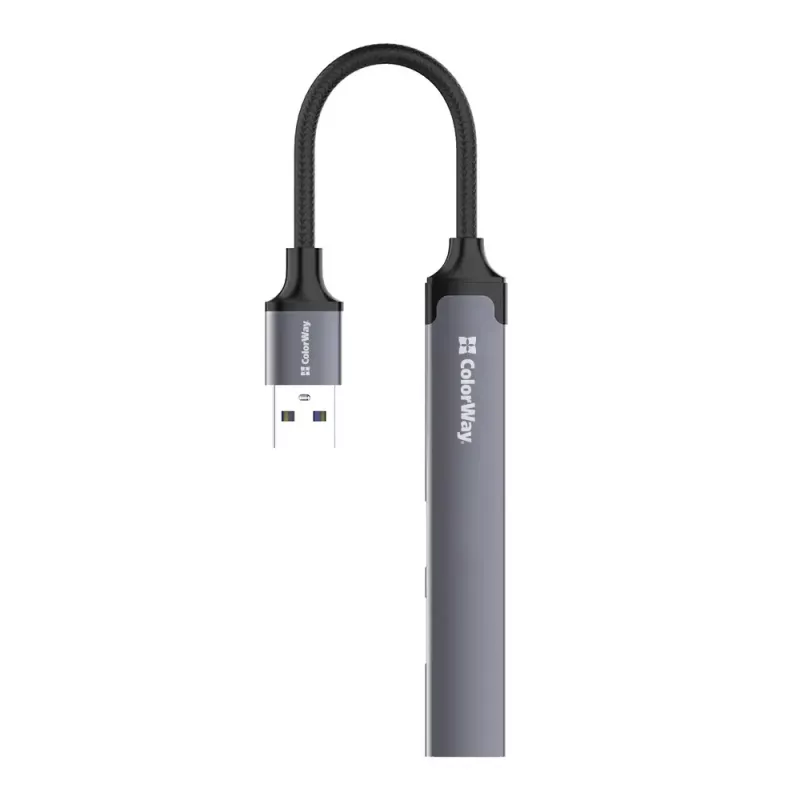 Docking stacija ColorWay CW-HUB05, 4-in-1 USB-C centrmezgls ar HDMI un Ethernet
