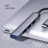 Docking stacija ColorWay CW-HUB04 4-in-1 USB-C — HDMI, Gigabit Ethernet, USB-A, PD caurlaide