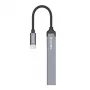 Docking stacija ColorWay CW-HUB04 4-in-1 USB-C — HDMI, Gigabit Ethernet, USB-A, PD caurlaide