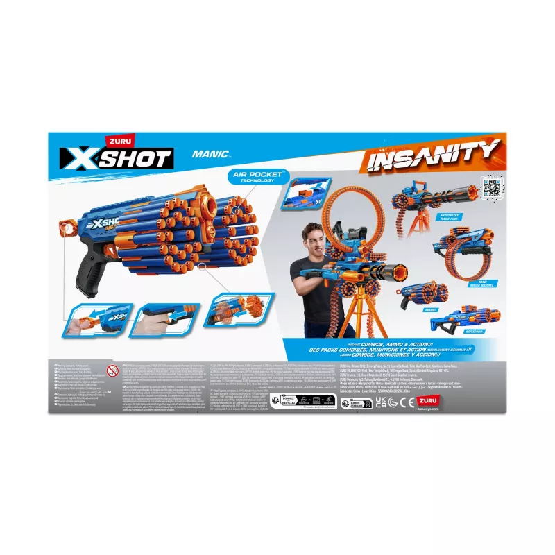 XSHOT Insanity Manic Blaster (24 bultas) ZURU