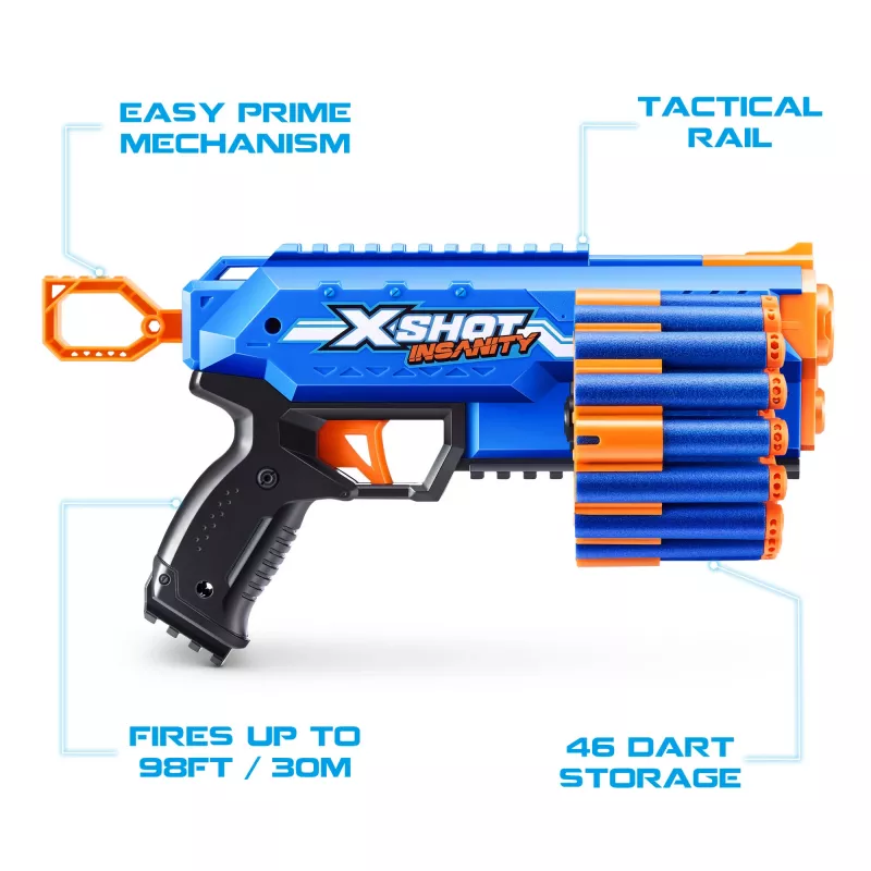 XSHOT Insanity Manic Blaster (24 bultas) ZURU