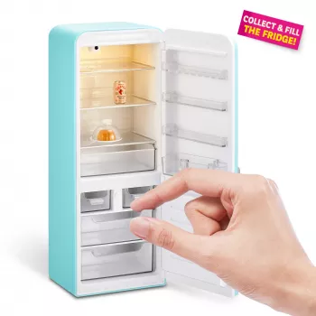 Rotaļu komplekts Zuru Mini Brands Mini Minis Fill the Fridge — miniatūru pārtikas preču ledusskapja aksesuāri