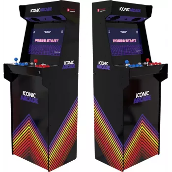 Arkādes automāts Iconic Arcade — 21 collu Full HD IPS, Cortex-A72 1.5 GHz, 1 GB RAM, Wi-Fi, Gigabit Ethernet, MicroSD, Bluetooth, DC barošana