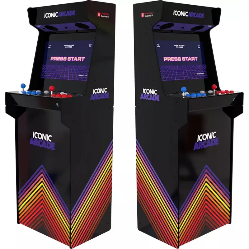 Arkādes automāts Iconic Arcade — 21 collu Full HD IPS, Cortex-A72 1.5 GHz, 1 GB RAM, Wi-Fi, Gigabit Ethernet, MicroSD, Bluetooth, DC barošana