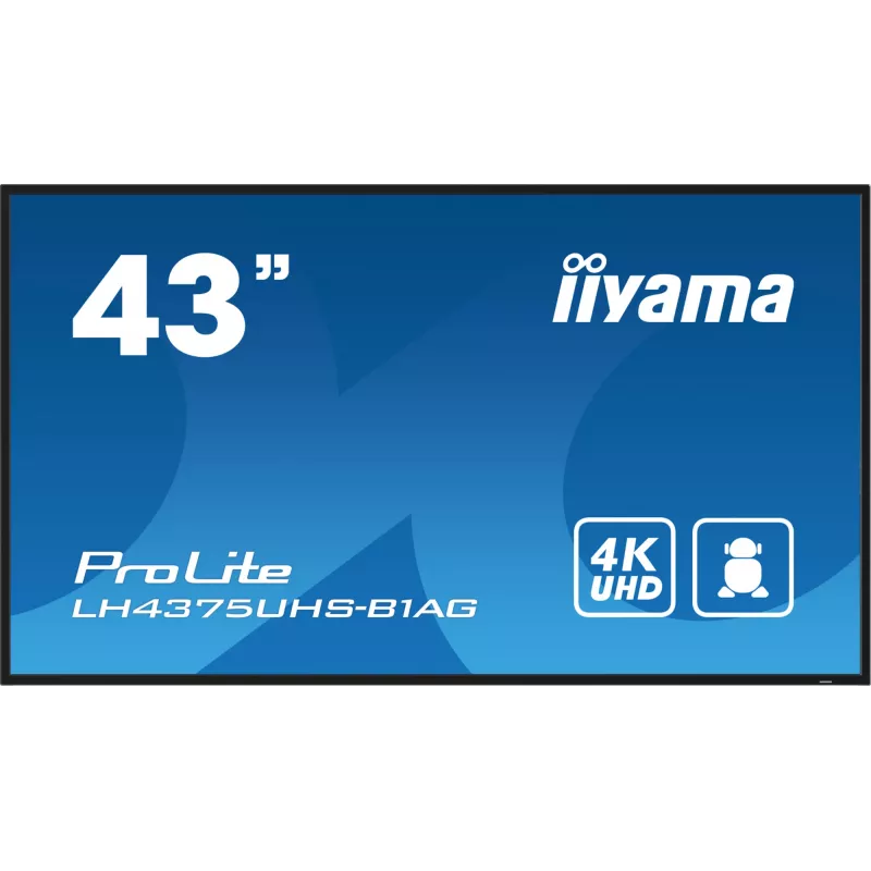 iiyama 43W LCD 4K signage panel 43 collas