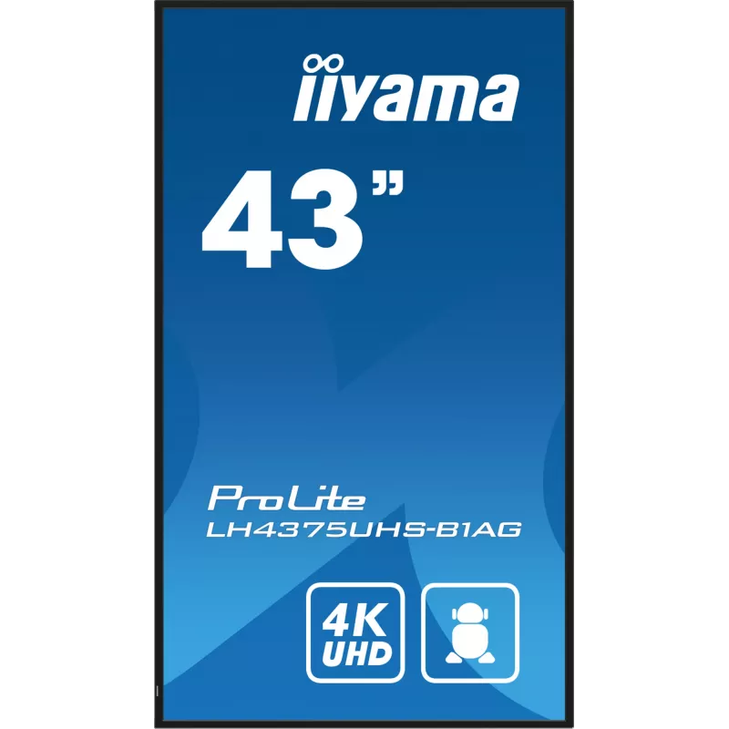 iiyama 43W LCD 4K signage panel 43 collas