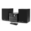 Mājas audio mikro sistēma Sharp XL-B512(BK) — 45 W, viena optiskā diska atskaņotājs, FM radio, MP3, banānu savienotāji, melna