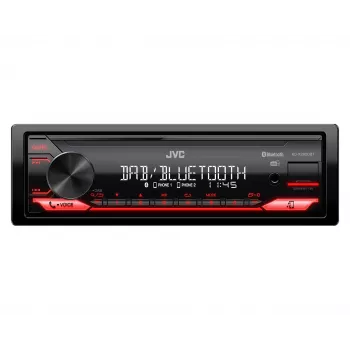 JVC KD-X282DBT automašīnas multivides uztvērējs, melns, 200 W, Bluetooth