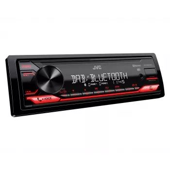 JVC KD-X282DBT automašīnas multivides uztvērējs, melns, 200 W, Bluetooth