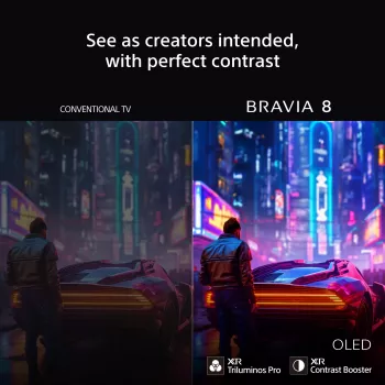 Sony BRAVIA 8 Series 65 collu OLED 4K HDR televizors ar Google TV un 3 gadu PrimeSupport