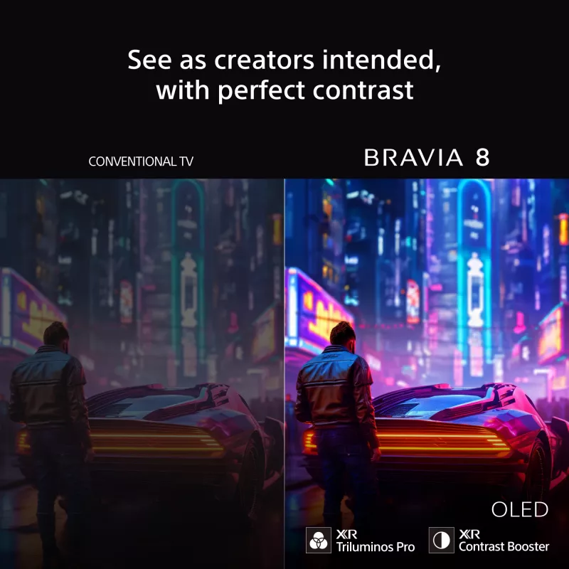 Sony BRAVIA 8 Series 65 collu OLED 4K HDR televizors ar Google TV un 3 gadu PrimeSupport