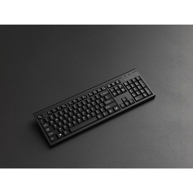 Kensington KM270 EQ bezvadu galddatora komplekts – uzlādējams, RF bezvadu + Bluetooth, membrānas, QWERTZ, melns, pele iekļauta