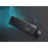Kensington KM270 EQ bezvadu galddatora komplekts – uzlādējams, RF bezvadu + Bluetooth, membrānas, QWERTZ, melns, pele iekļauta