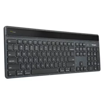 Targus Sustainable Energy Harvesting EcoSmart bezvadu Bluetooth tastatūra QWERTZ vācu melna