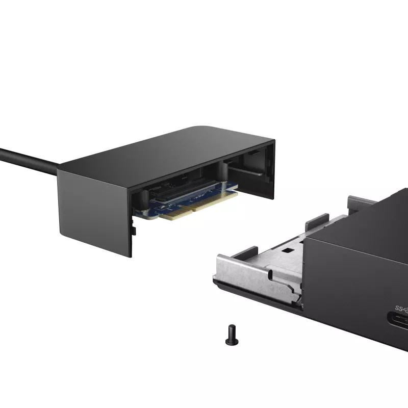 DELL WD19 Vadu USB 3.2 Gen 2 (3.1 Gen 2) Type-C dokstacija, melna