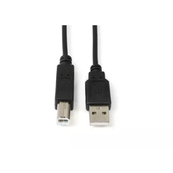 Microconnect USBAB05B USB kabelis USB 2.0 0.5 m USB A USB B Melns