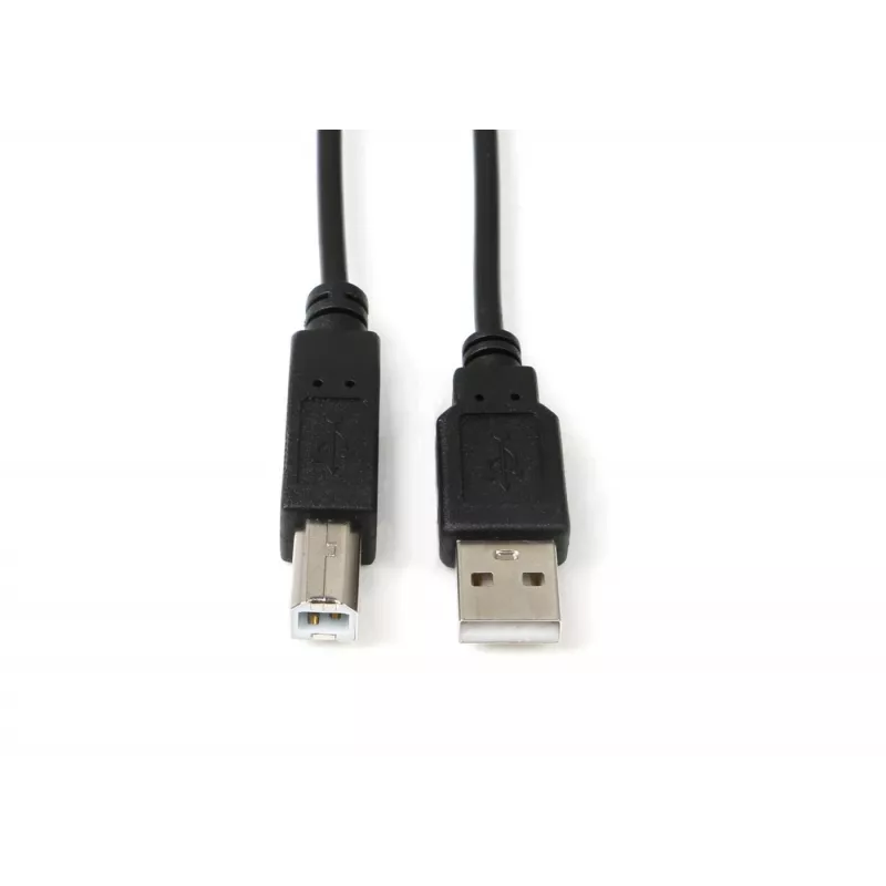 Microconnect USBAB05B USB kabelis USB 2.0 0.5 m USB A USB B Melns