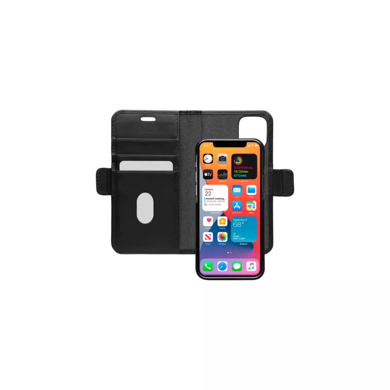 Maciņš dbramante1928 Lynge iPhone 12 mini 5.4 collu – Melns, 3 kabatas kartēm