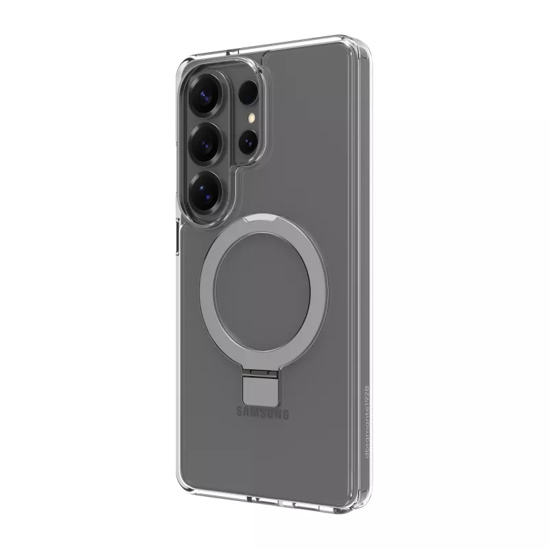Aizsargmaciņš dbramante1928 Iceland Ultra D3O MAG Kick Samsung Galaxy S26 Ultra, caurspīdīgs, 6,9 collu ekrāns, plastmasa, galda statīvs