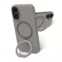 Mobilā telefona maciņš dbramante1928 Roskilde MS Kick ICON Apple iPhone 17, pelēks, ar statīvu