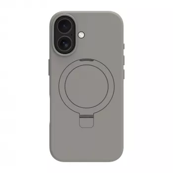 Mobilā telefona maciņš dbramante1928 Roskilde MS Kick ICON Apple iPhone 17, pelēks, ar statīvu