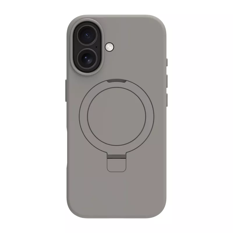Mobilā telefona maciņš dbramante1928 Roskilde MS Kick ICON Apple iPhone 17, pelēks, ar statīvu