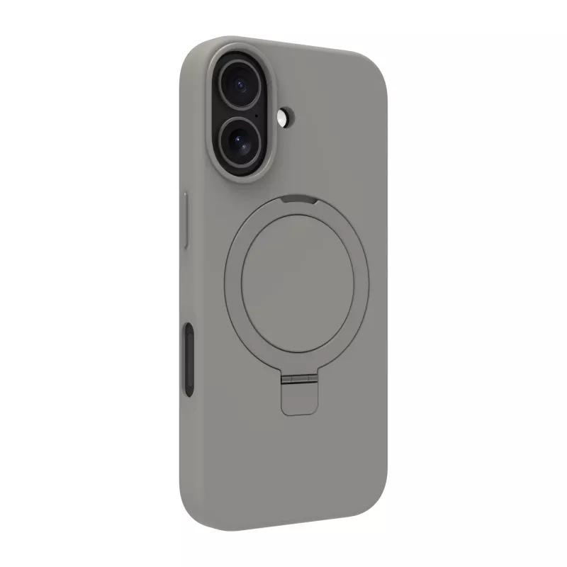 Mobilā telefona maciņš dbramante1928 Roskilde MS Kick ICON Apple iPhone 17, pelēks, ar statīvu