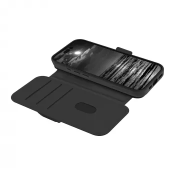 dbramante1928 Lynge MS ICON vāciņš iPhone 16 - Folio, Melns
