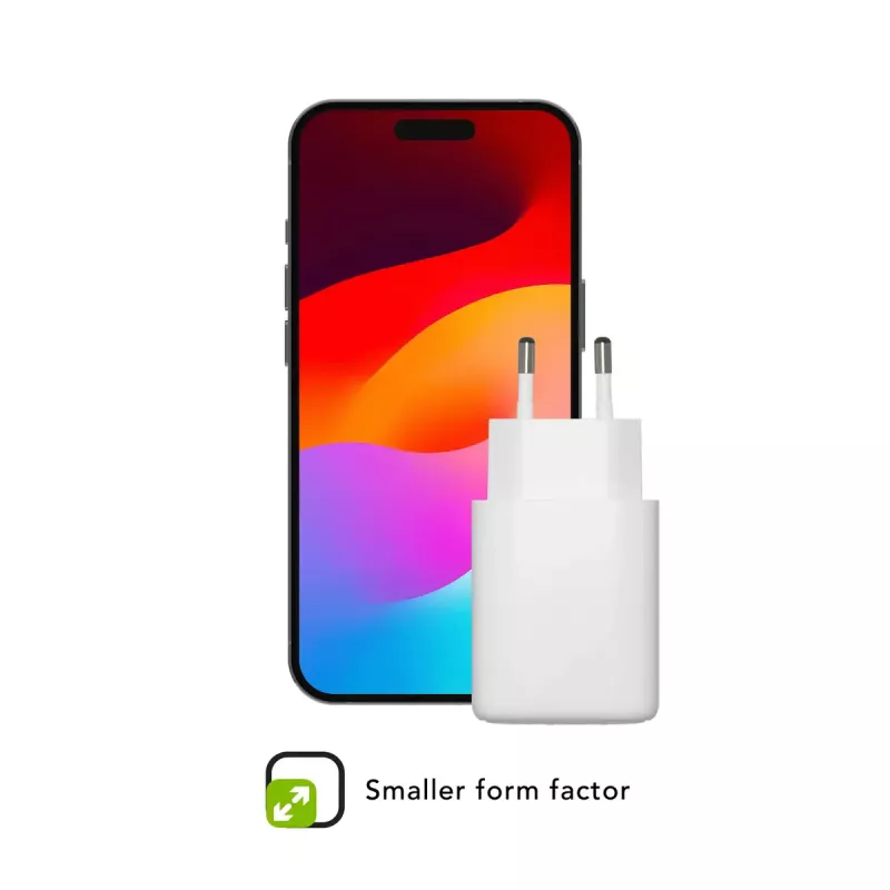Sienas lādētājs d bramante re-charge Pro — 2× USB-C 25W, 110–240V, Balts
