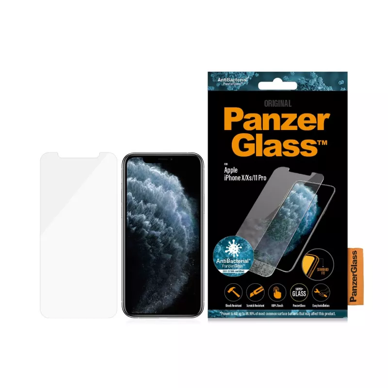PanzerGlass ® Ekrāna aizsargs iPhone 11 Pro | Xs | X | Standarta piegulums