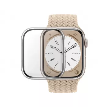 PanzerGlass pilna korpusa aizsargstikls Apple Watch Series 9 | 8 | 7 | 45mm | Caurspīdīgs