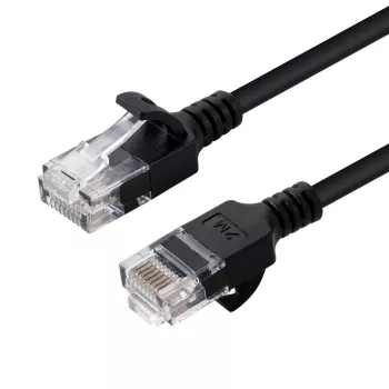 Microconnect V-UTP601S-SLIM tīkla kabelis 1 m melns Cat6 U/UTP