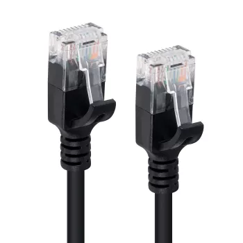 Microconnect V-UTP601S-SLIM tīkla kabelis 1 m melns Cat6 U/UTP