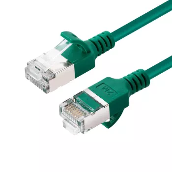 Microconnect V-FTP6A015G-SLIM tīkla kabelis zaļš 1.5 m Cat6a U/FTP (STP)