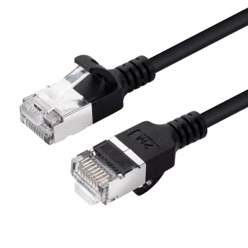 Microconnect V-FTP6A03S-SLIM tīkla kabelis, melns, 3 m, Cat6a U/FTP (STP)