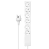 Microconnect MC-GRU0607DKW pagarinātājs 7 m 6 kontaktligzdas Balts