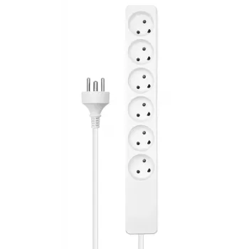 Microconnect MC-GRU0607DKW pagarinātājs 7 m 6 kontaktligzdas Balts
